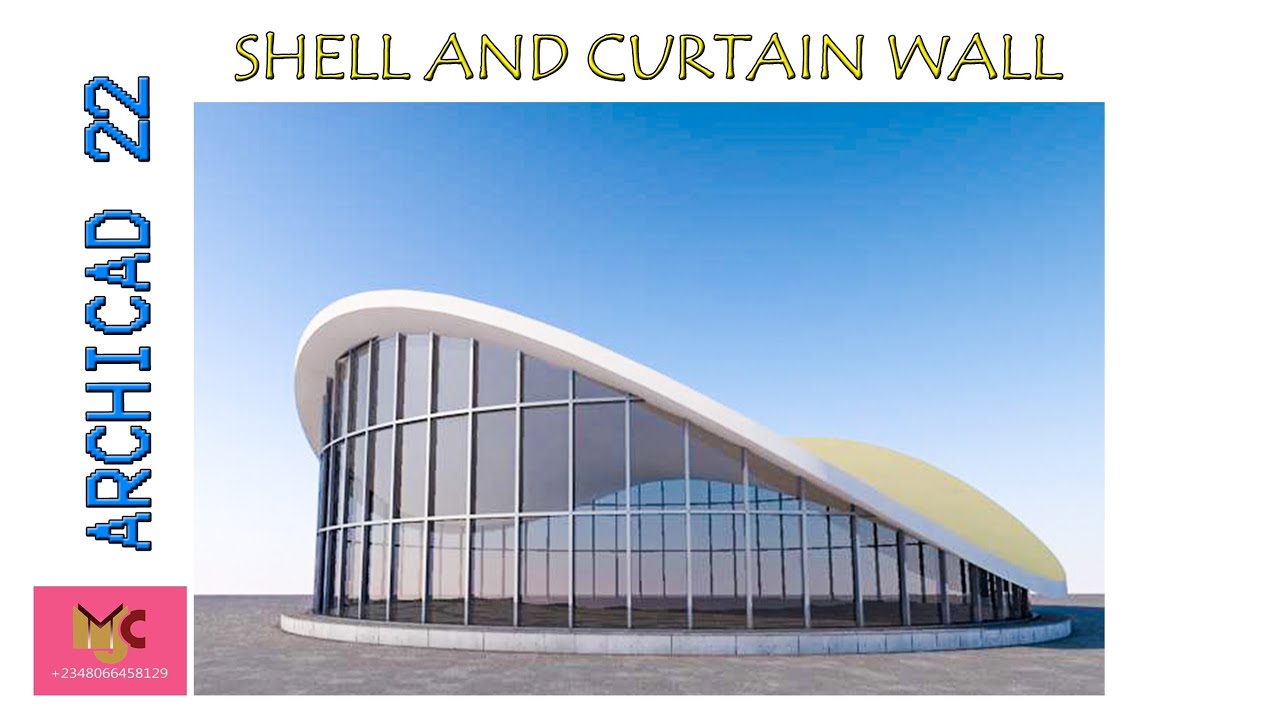 Shell and Curtain wall#GRAPHISOFT #Archicad22