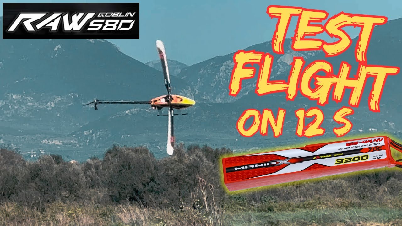 Sab Goblin Raw 580 |Test Flight on 12s (George Tenezos)
