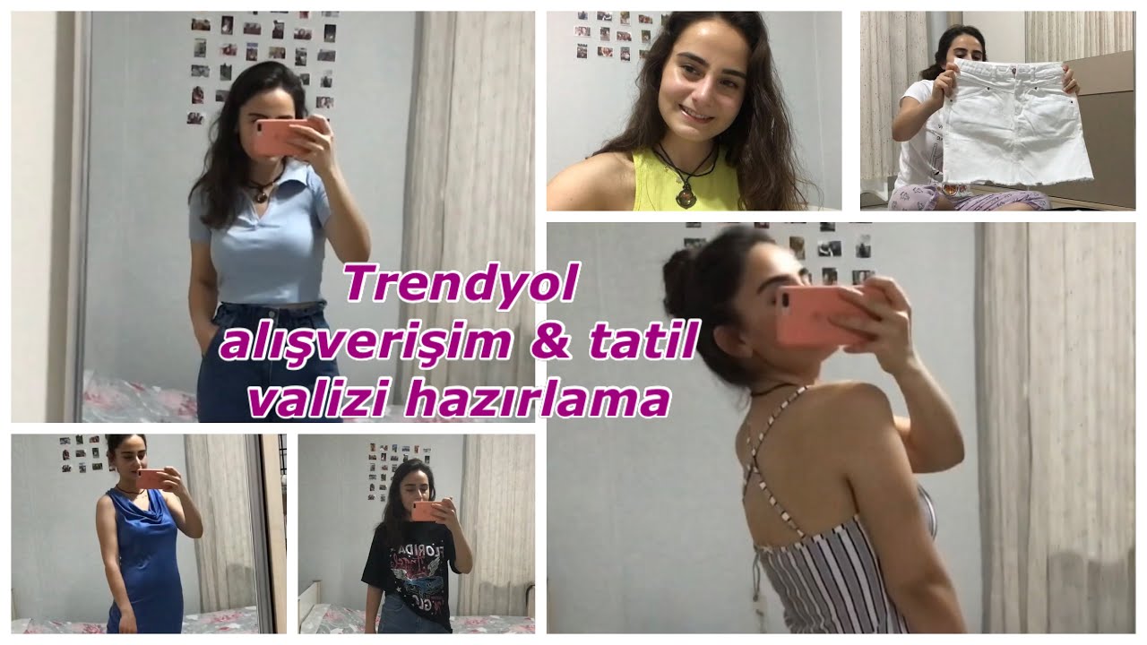 Uygun fiyatlı denemeli Trendyol alışverişim | Tatil valizi hazırlama videosu