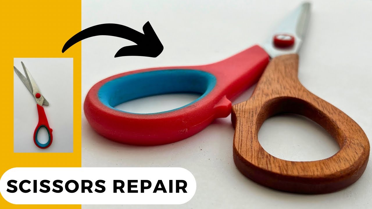 Scissor Handle Rescue: Repairing Your Broken Scissors in Minutes! #diy #fixityourself #scissors