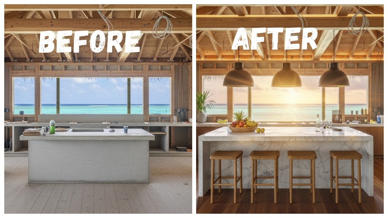 Designing a Dreamy Seafront Villa with AI | ASMR Visuals