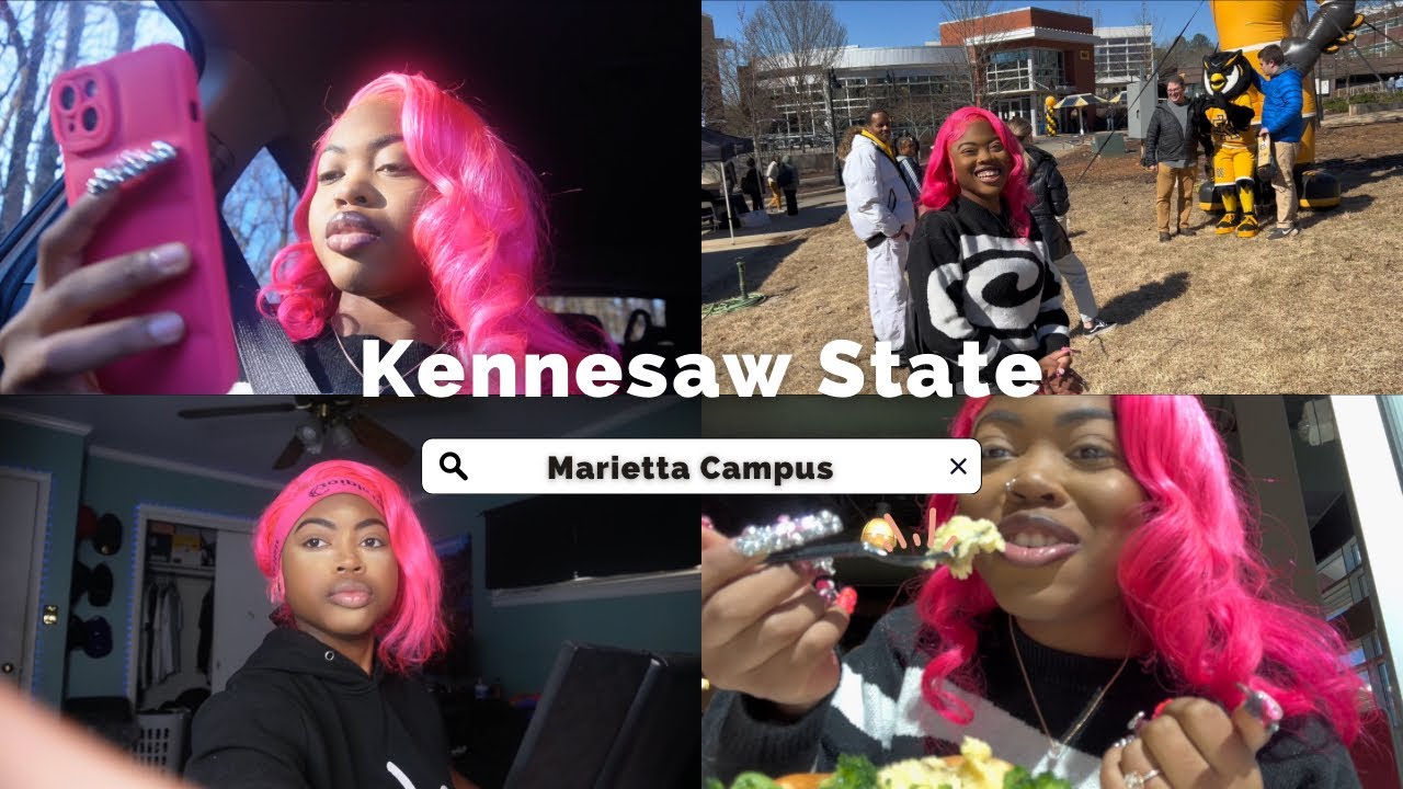 GRWM: visiting Kennesaw State (Marietta Campus) 💛🖤