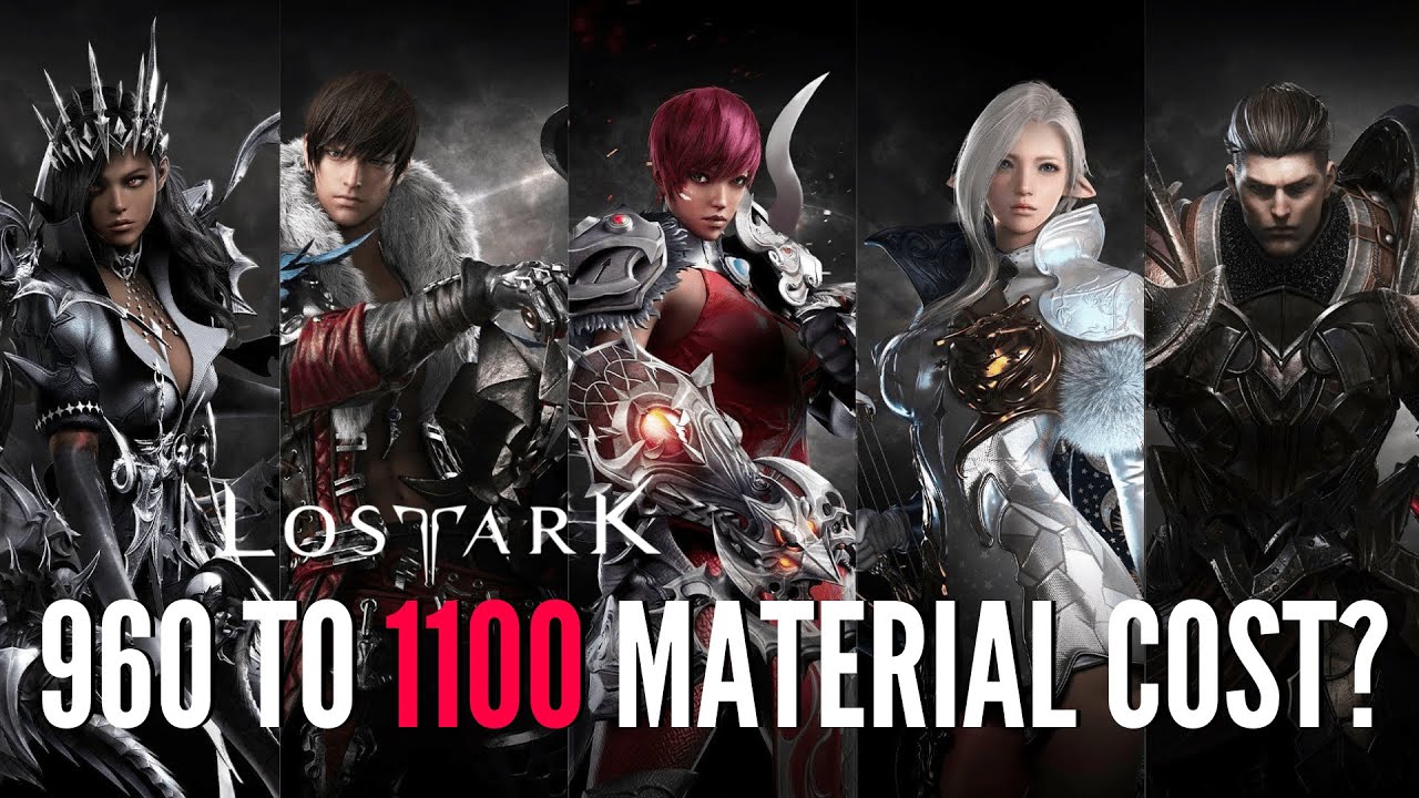 Lost Ark NEW CLASSES - How Much Upgrade Materials You Need From 960 To 1100? Glaivier Guide!