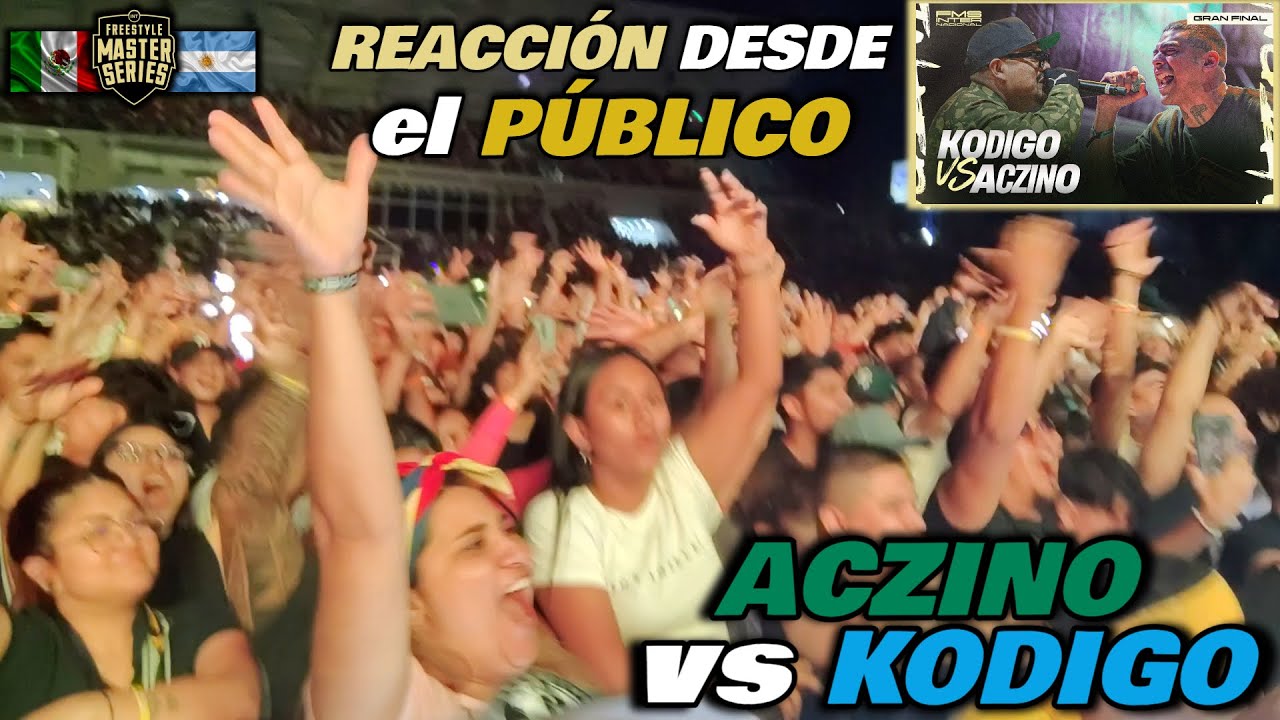 🏆COLOMBIANOS REACCIONAN DESDE EL PÚBLICO a ACZINO vs KODIGO -  [FMS INTERNACIONAL 2025] (CON VIDEO)