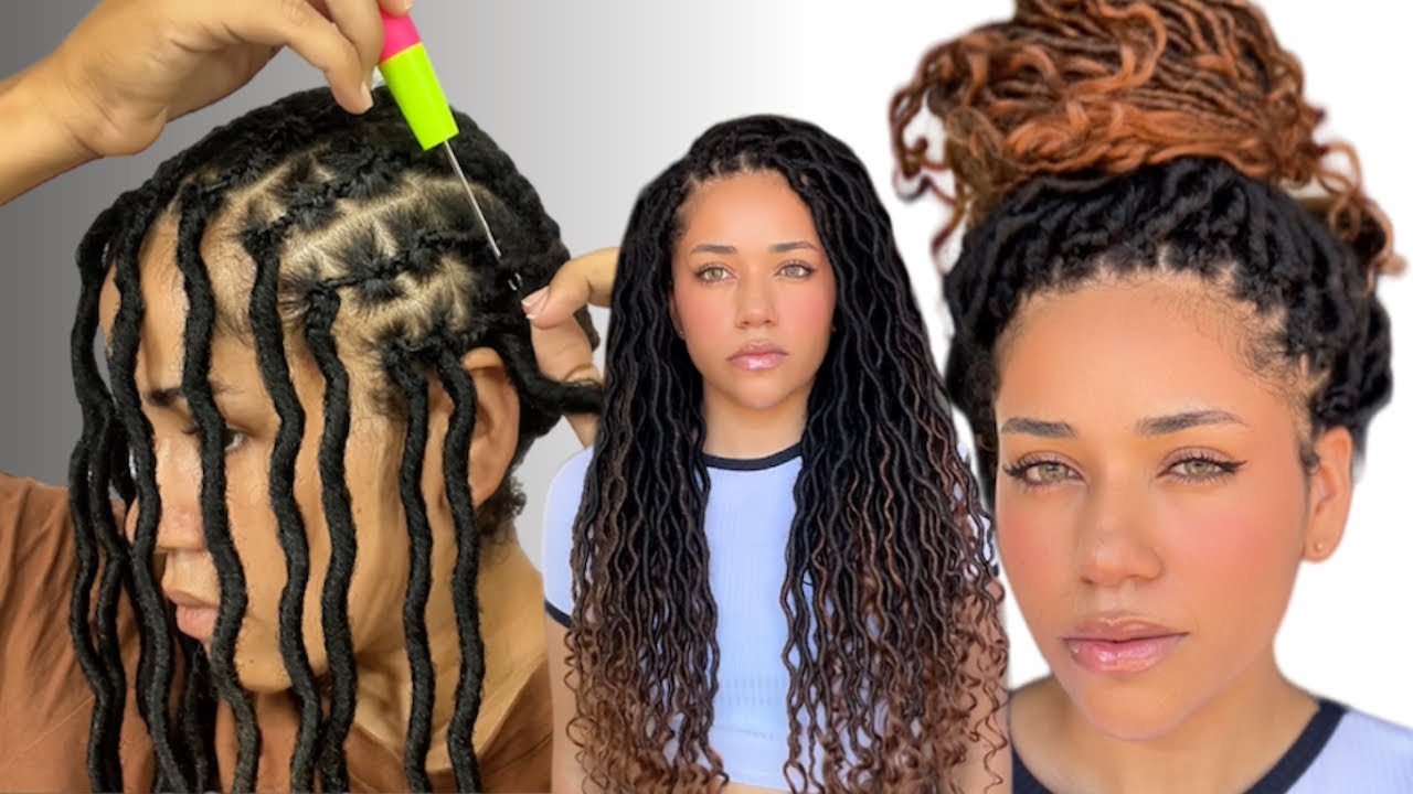 ‼️CROCHET BRAIDS GODDESS LOCS/ tutorial passo a passo