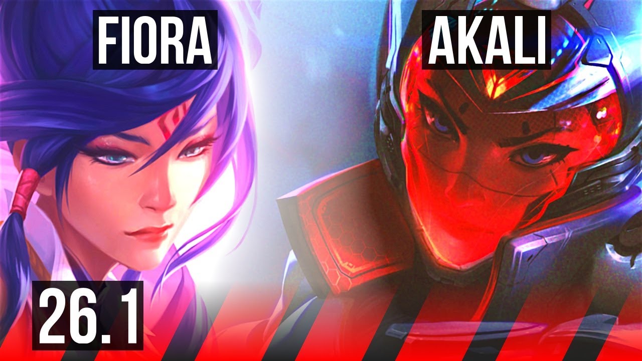 FIORA vs AKALI (TOP) | 7k gold comeback | EUW Master | 26.1
