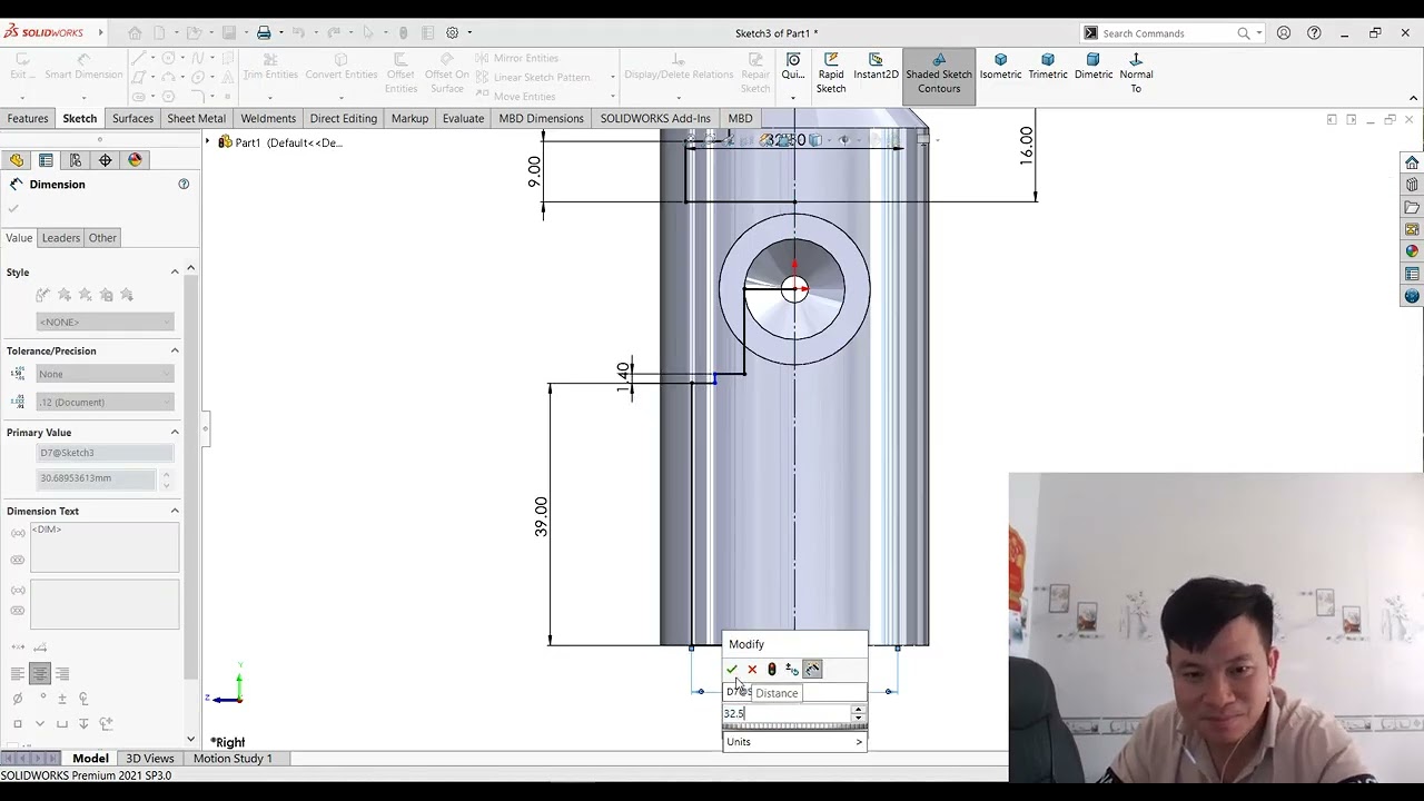Nozzle Modeling in SolidWorks Step-by-Step 3D CAD Tutorial part 02
