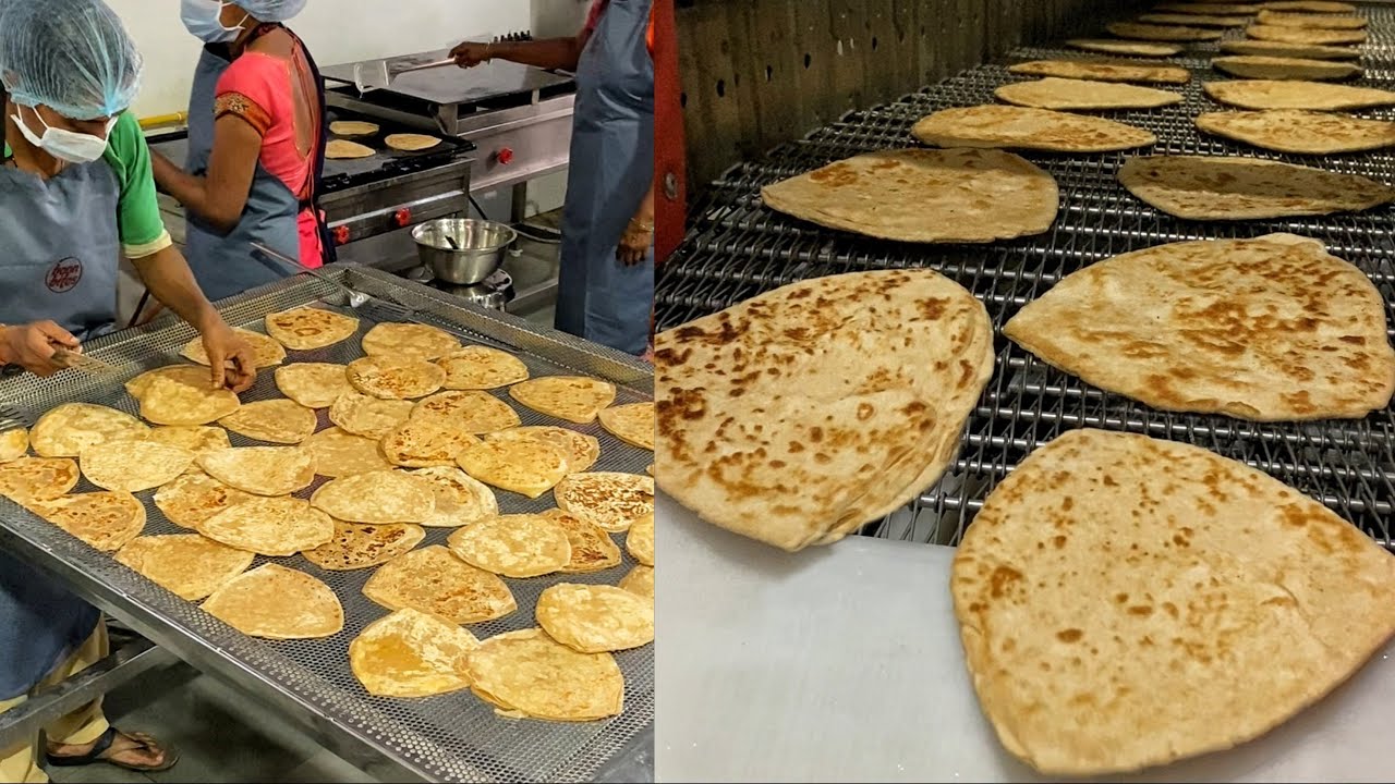 2 साल तक खराब नहीं होता ये परांठा😱😱 Fully Automatic Frozen Paratha Making😳😳 Indian Street Food