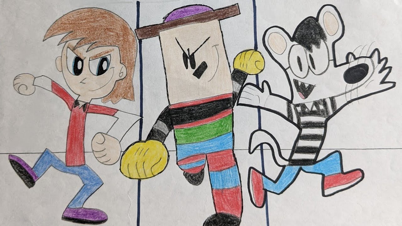 3 Cartoon Comedy Characters Cameos