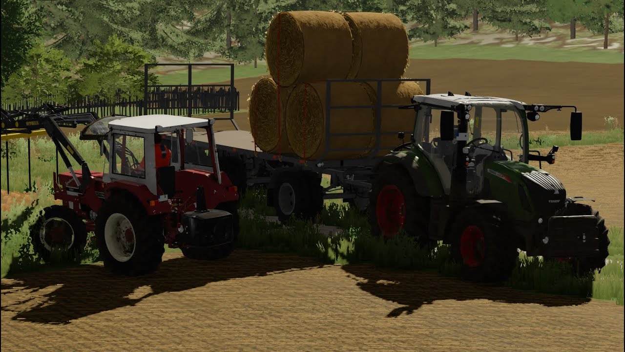 Ellerbach Timelapse Serie #2 Ballen mit Fendt 300 und IHC nachhause fahren