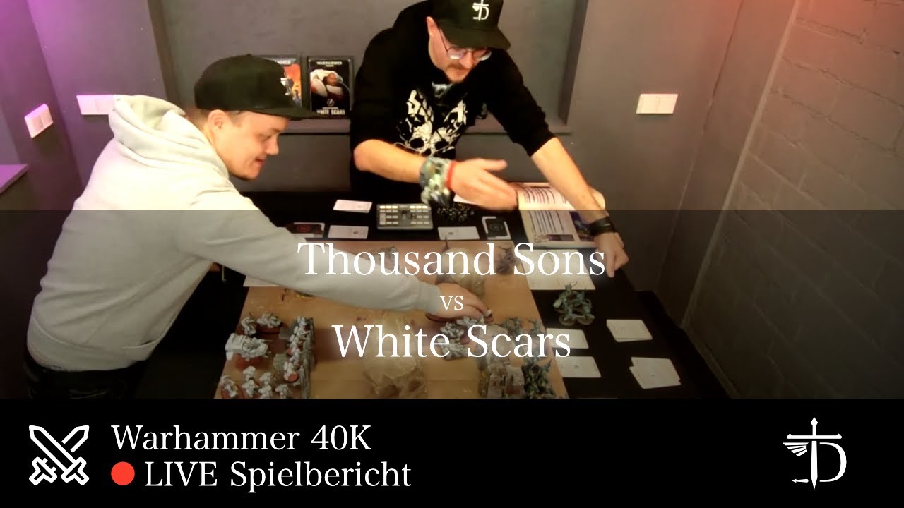 Warhammer 40K Spielbericht - 1000 Punkte - White Scars gegen Thousand Sons