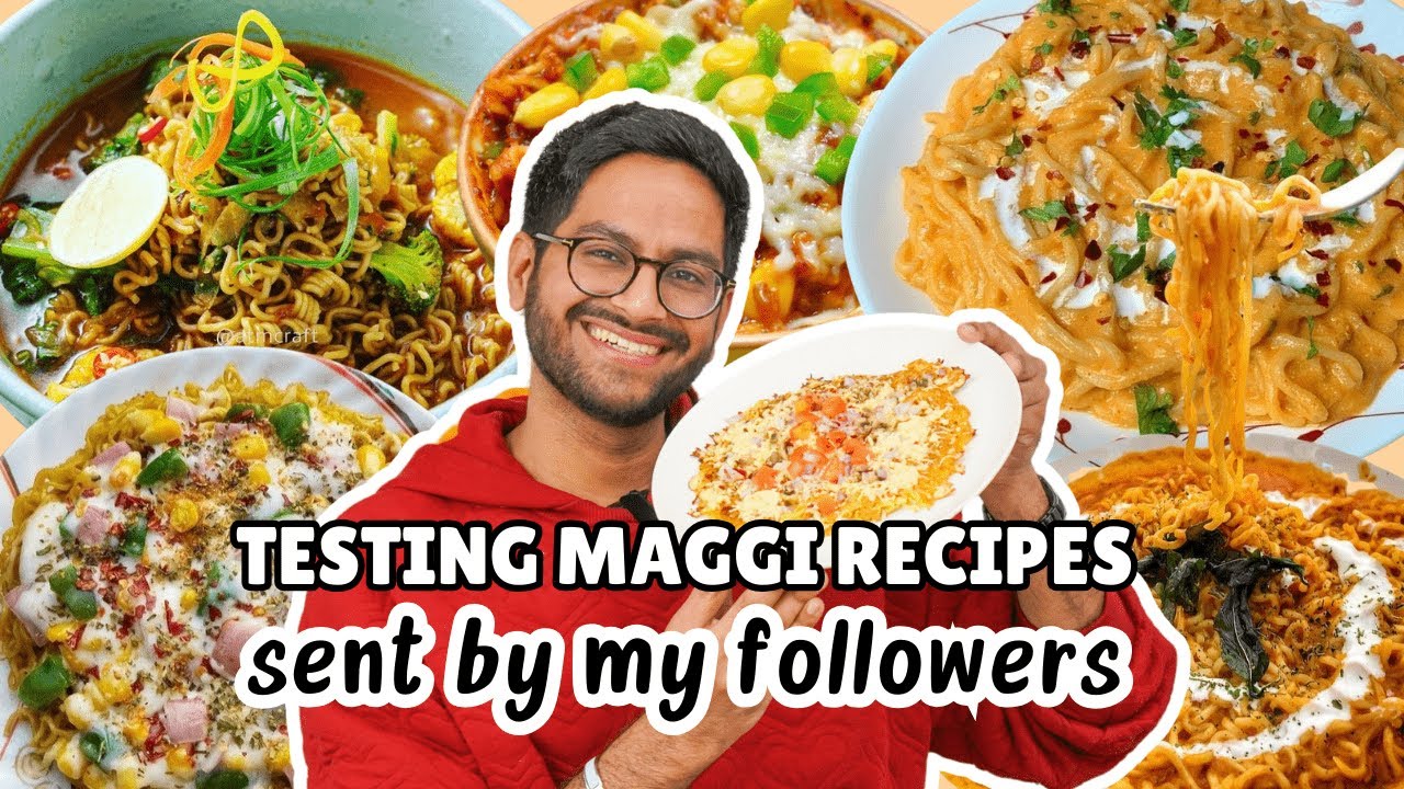 TESTING & RATING MY SUBSCRIBERS&rsquo; WEIRD MAGGI RECIPES 😱 I AM SHOCKED