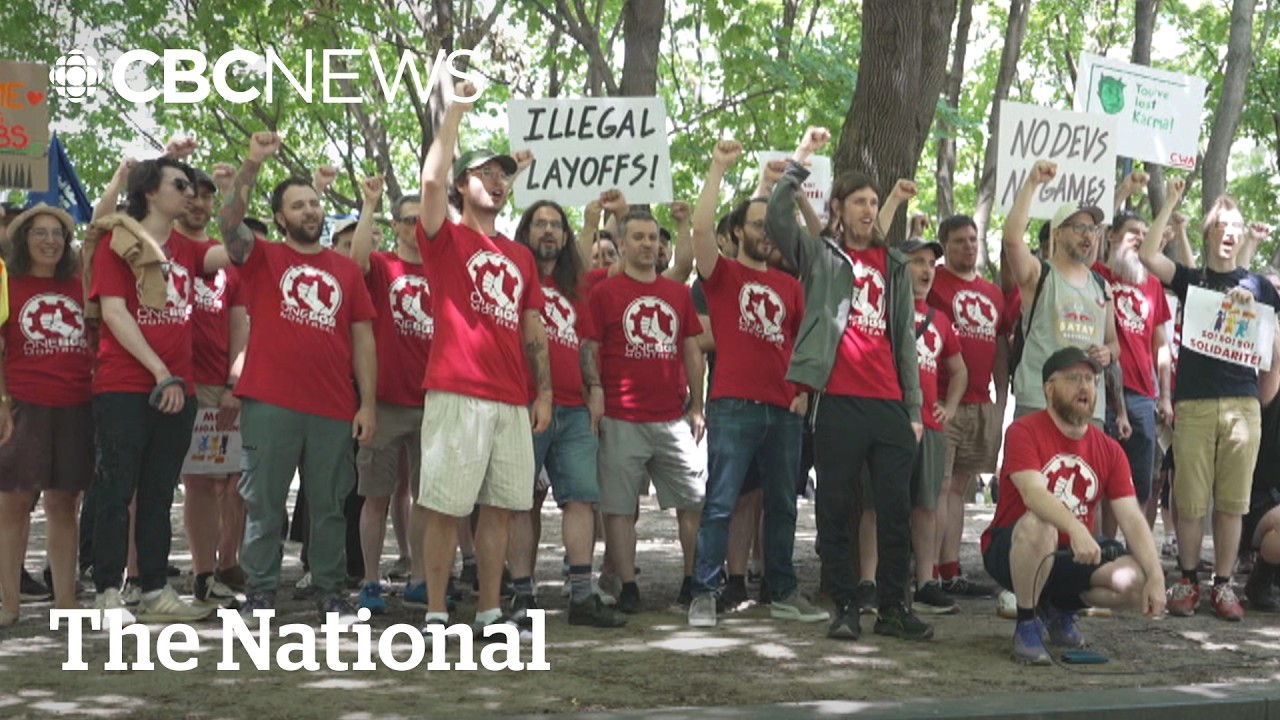 Quebec video game workers protest mass layoffs