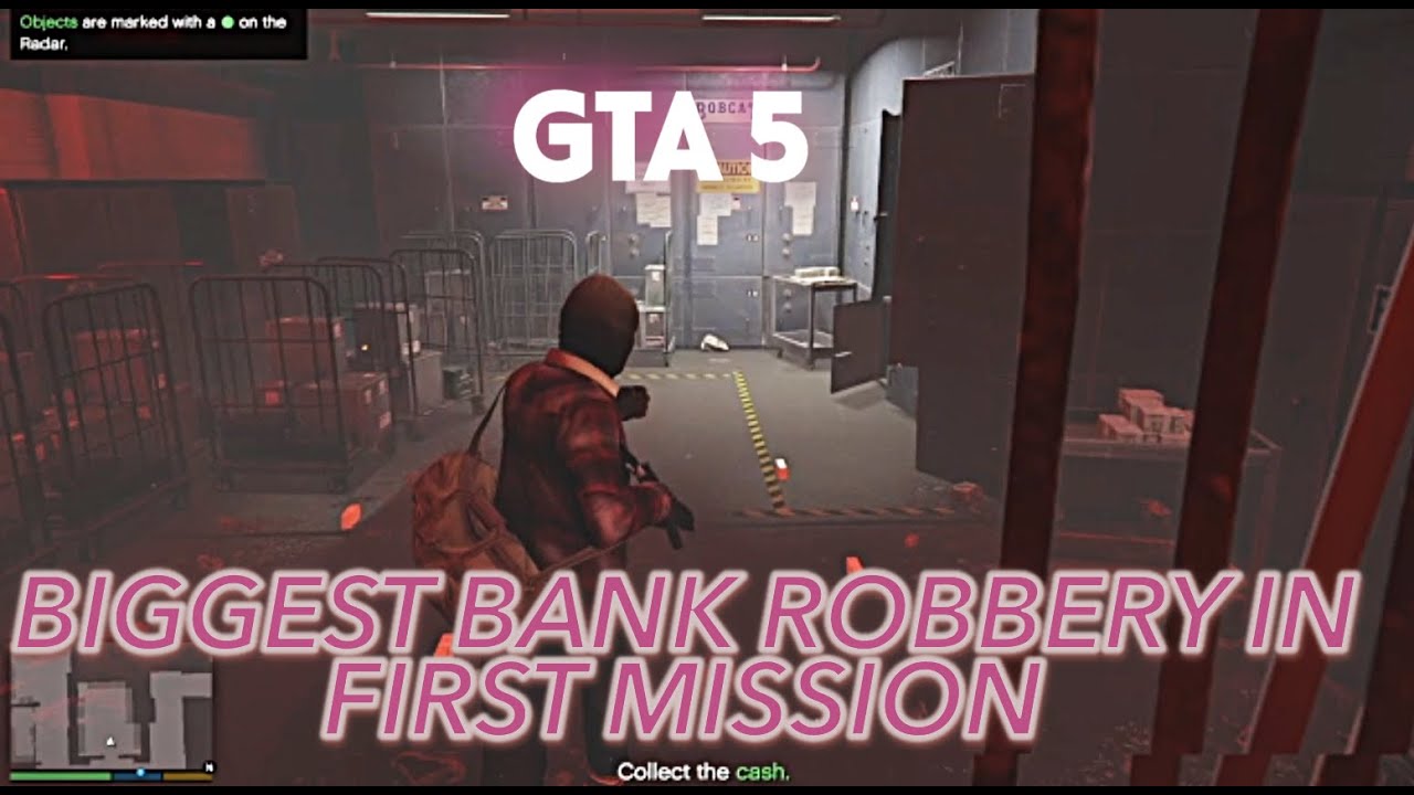 BIGGEST BANK ROBBERY IN FIRST MISSION | GTA5 #1