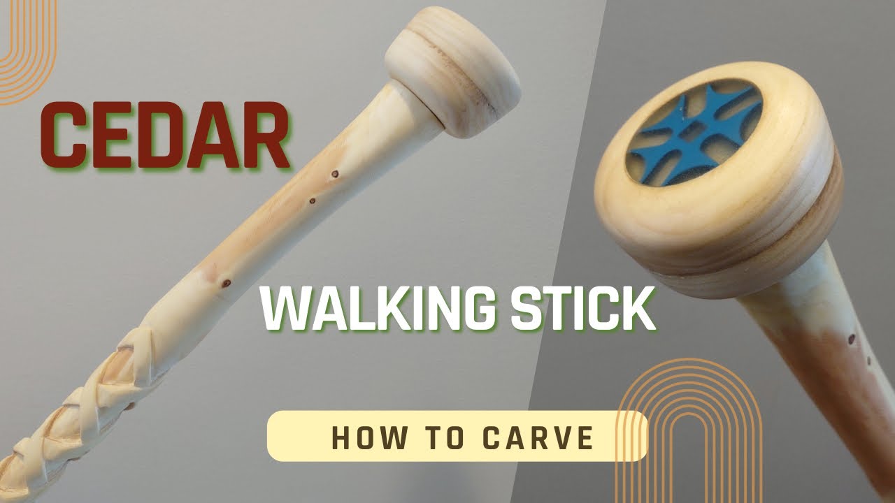 CEDAR KNOB WALKING STICK