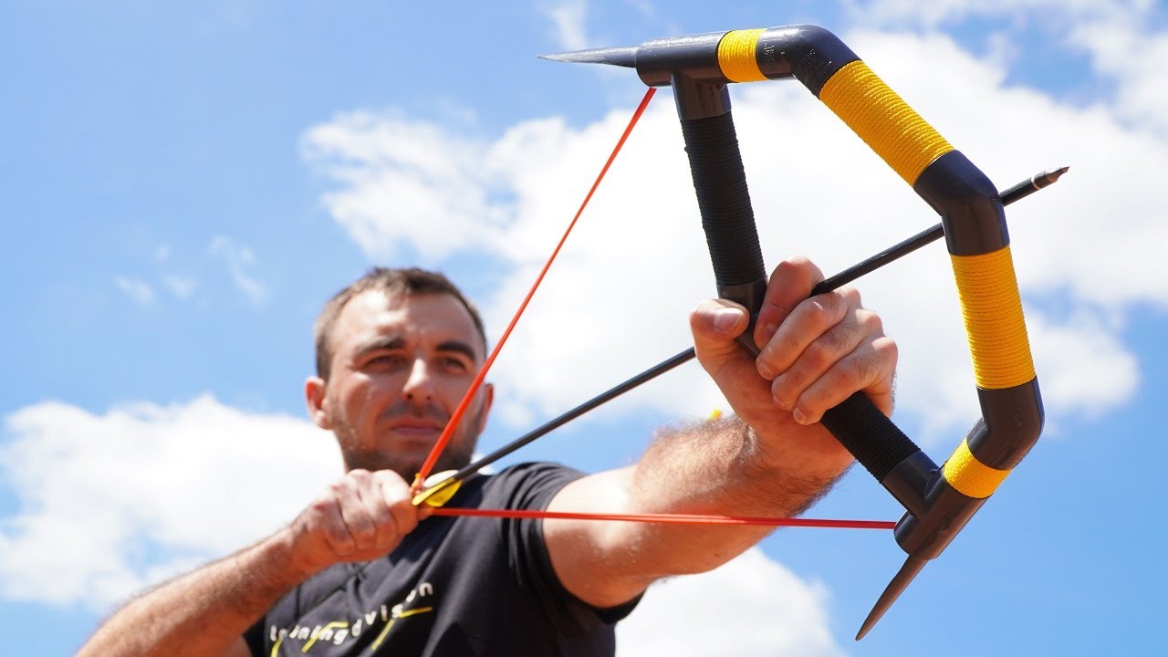 Make a Powerful PVC Pipe Bow at Home - Plastic Hunting Bow
