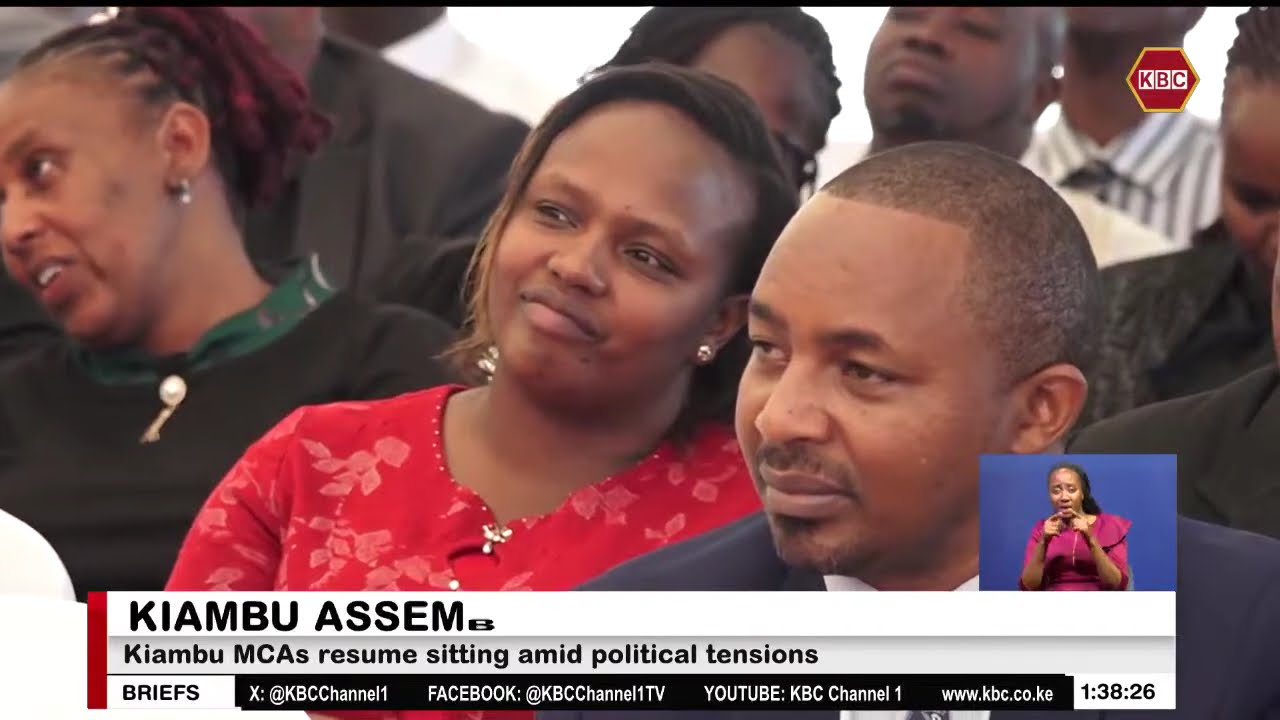 Kiambu assembly resumes sitting amid political tensions