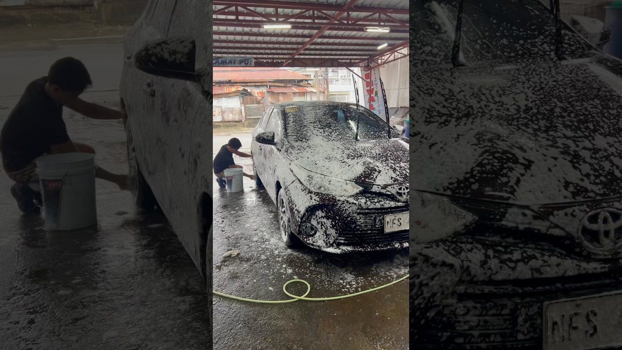[Garage] Toyota Vios at 3K Car Wash and Auto Detailing. #ToyotaVios #Carwash #Garage