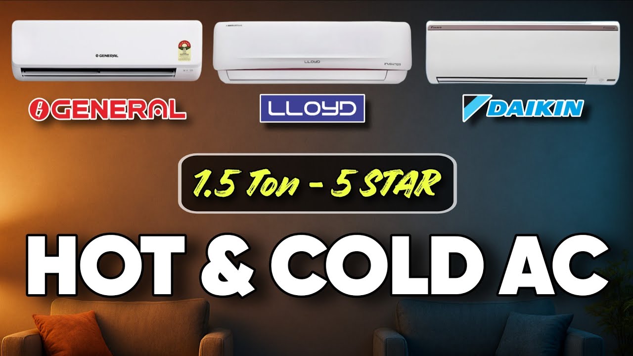 Top 3 Best Hot & Cold ACs 2025 | 1.5 Ton 5-Star Inverter AC for Summer & Winter