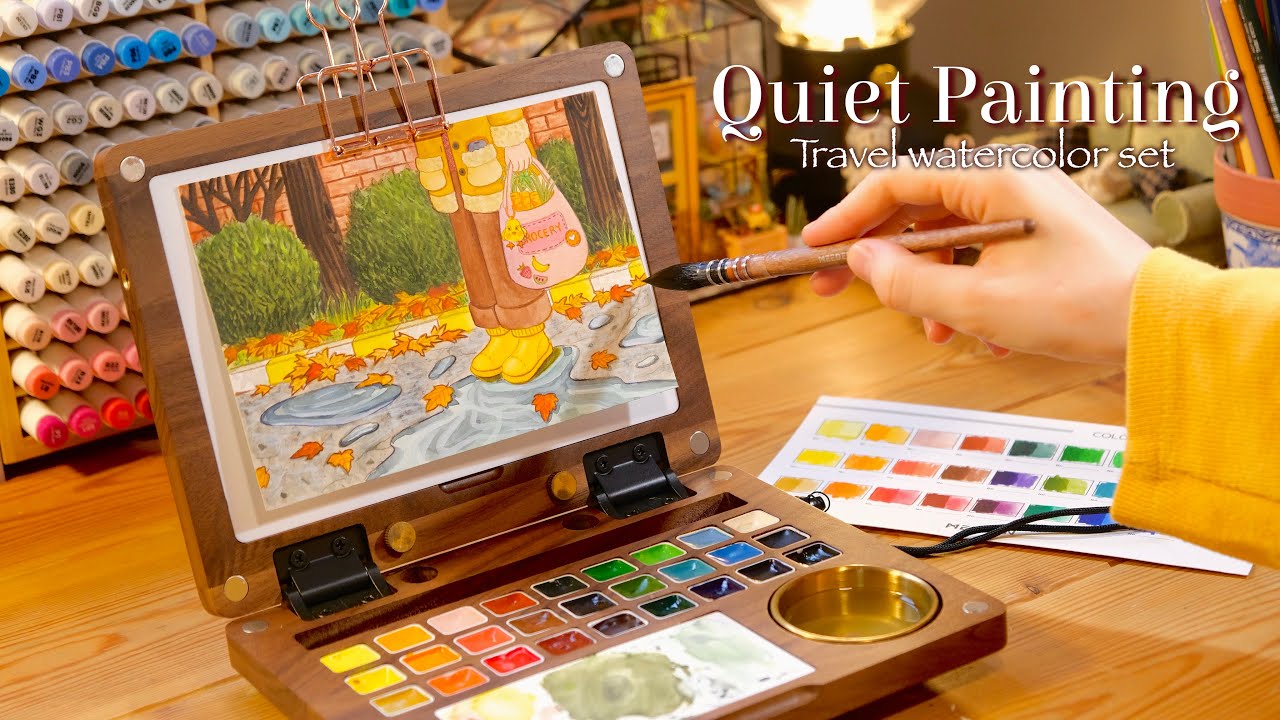 Quiet Painting with a Travel Watercolor Set