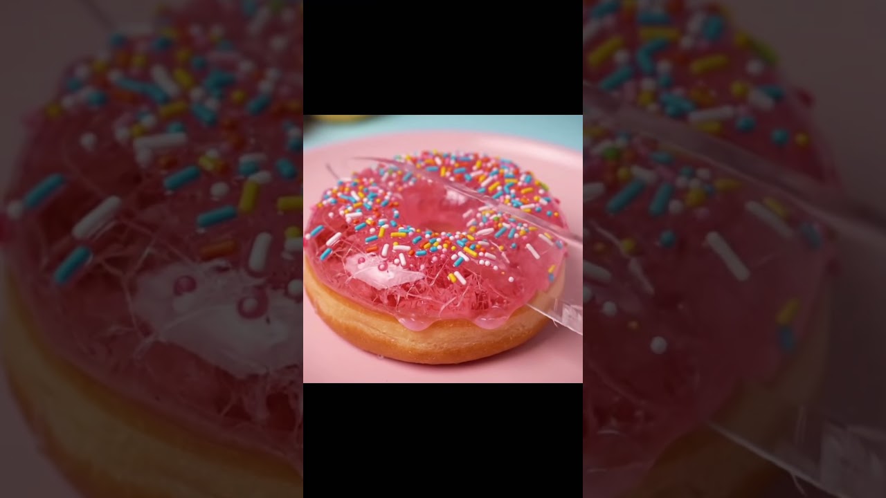 [AI ASMR] Cutting the Cutest Glass Sprinkle Donut Ever 🍩✨💖 #aiasmr
