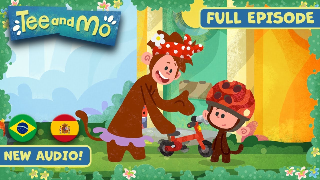 Bike | Tee and Mo 🐒 Season 1, Episode 48 | 8+ MINS!