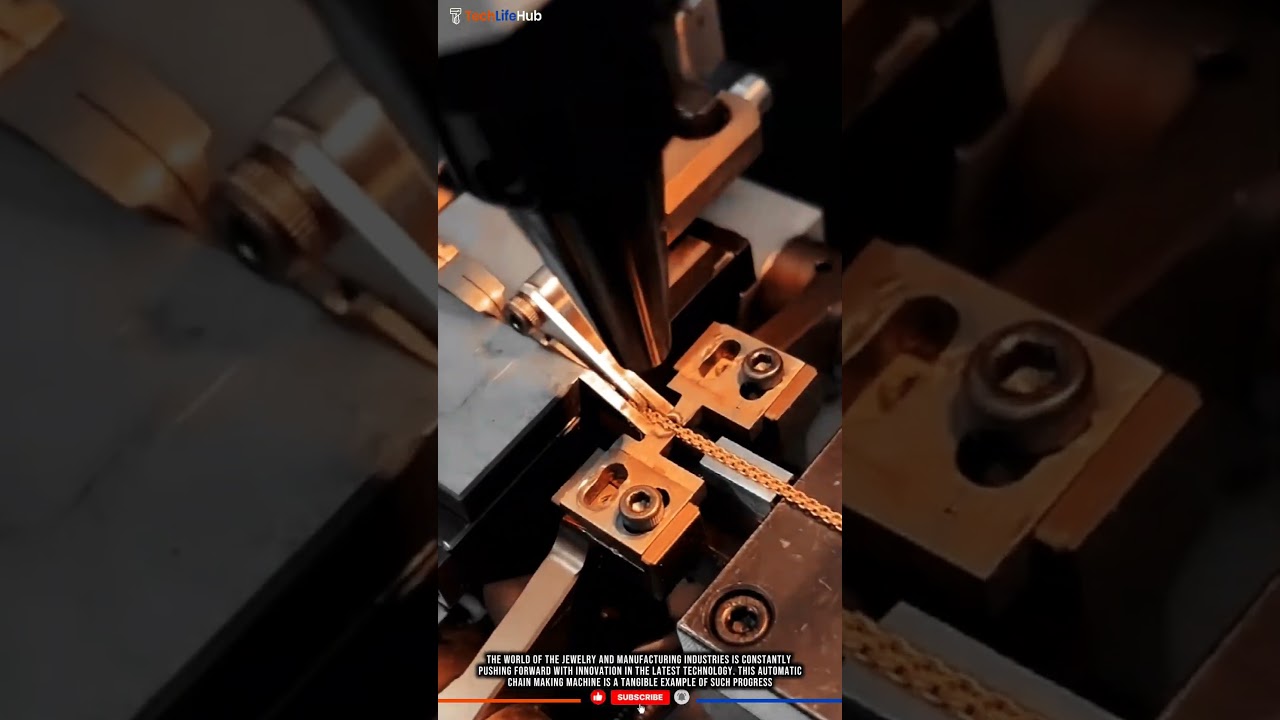 Innovation Technology Jewelry: Automated Chain Making Machine, Fast & Efficient. #tech