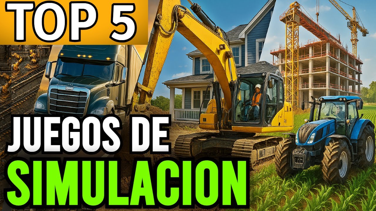 TOP 5 MEJORES juegos de SIMULACION para PC muy REALISTAS ► Steam 2025😺