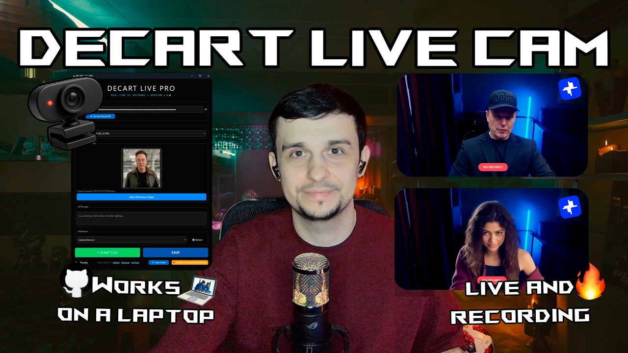 Decart Live Cam: Lucy 2.0 Реал-тайм &mdash; по Веб-камере в Кого Угодно (Готовое Решение + Open Source)