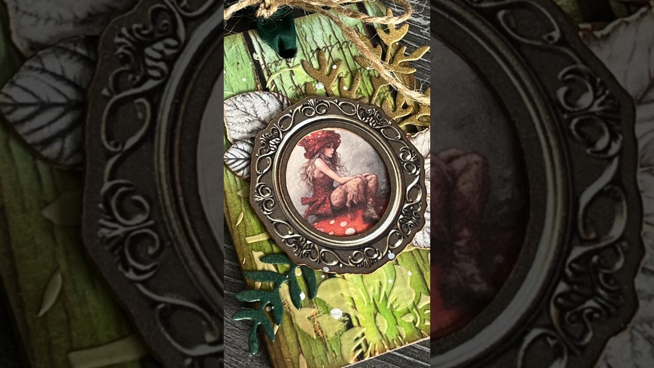 Faerie Tag🧚 Altered Playing Card series 😊 #junkjournal #ephemera #alteredart #fulldeckchallenge