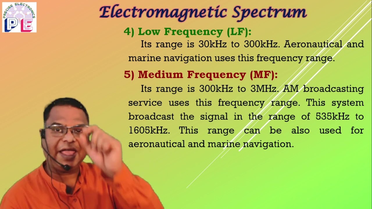 The electromagnetic spectrum is a range of frequencies, wavelengths used for communication.