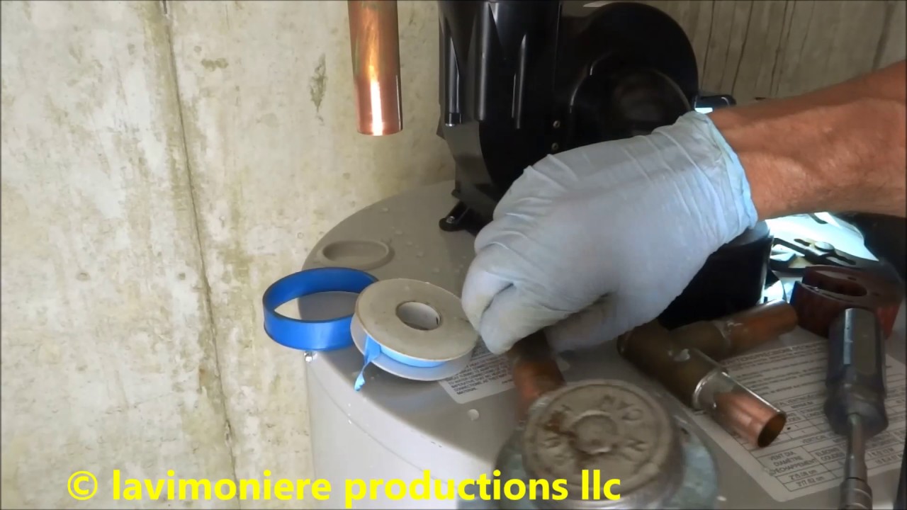 gas direct vent water heater replacement part 1 of 2
