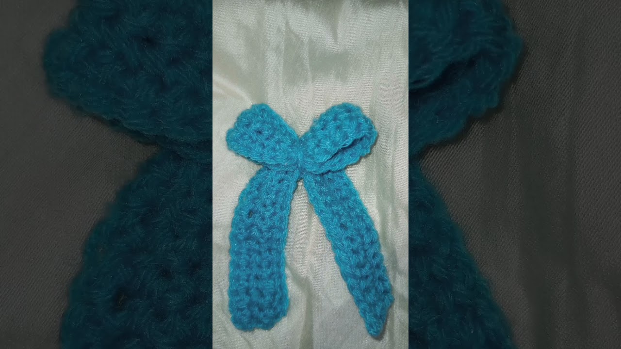 Long Tail Crochet Bow 