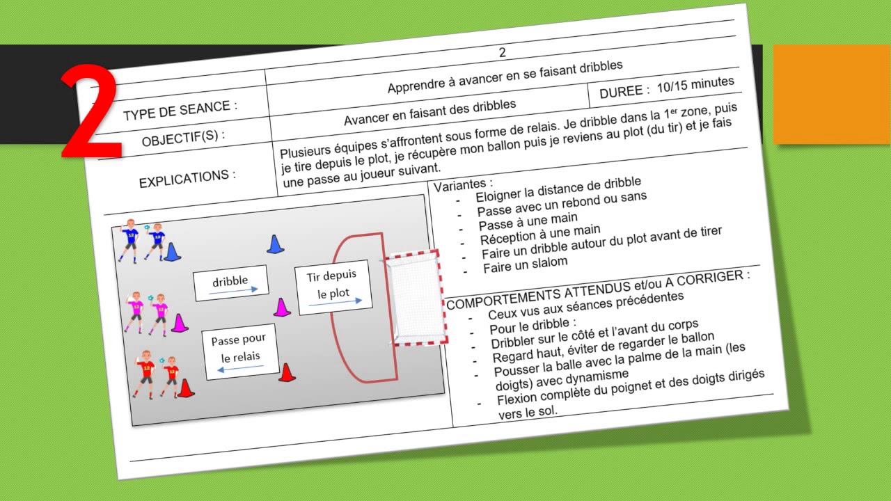 HANDBALL EDUCATIF séance 3