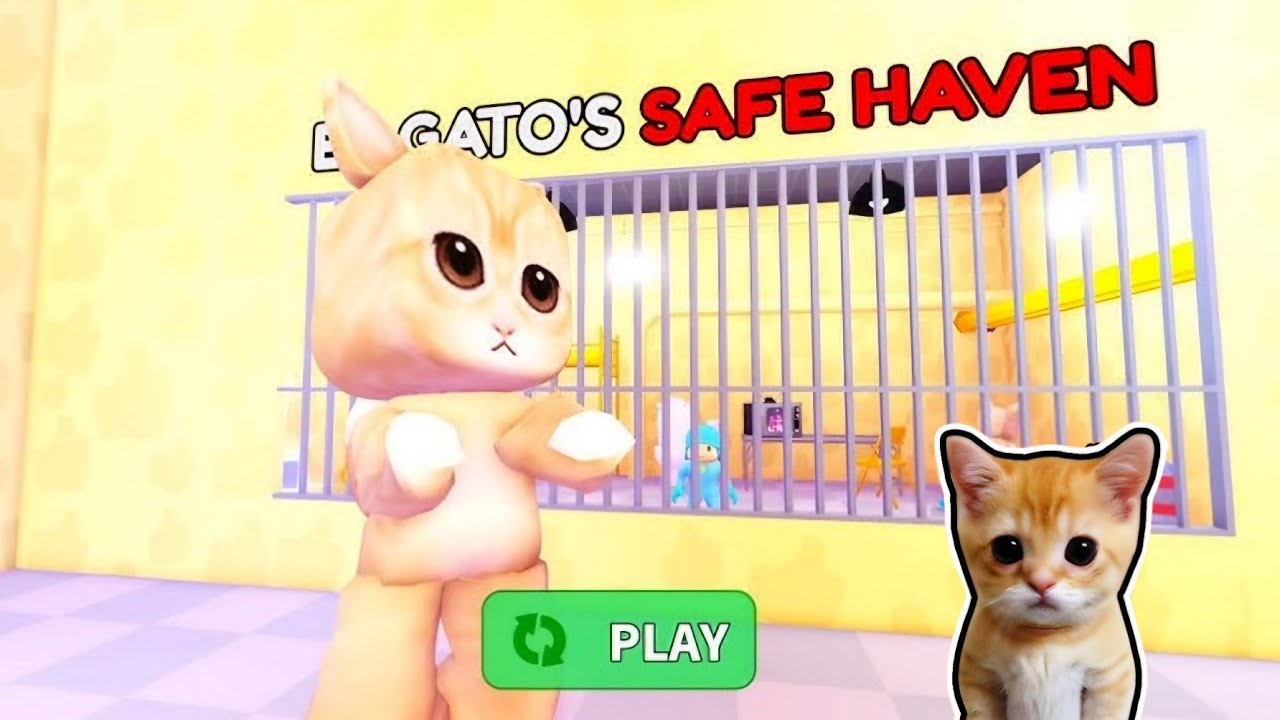 AY MI GATITO MIAU MIAU BARRY'S PRISON RUN! OBBY ROBLOX FULL GAMEPLAY WALLTROUGH #roblox #scaryobby