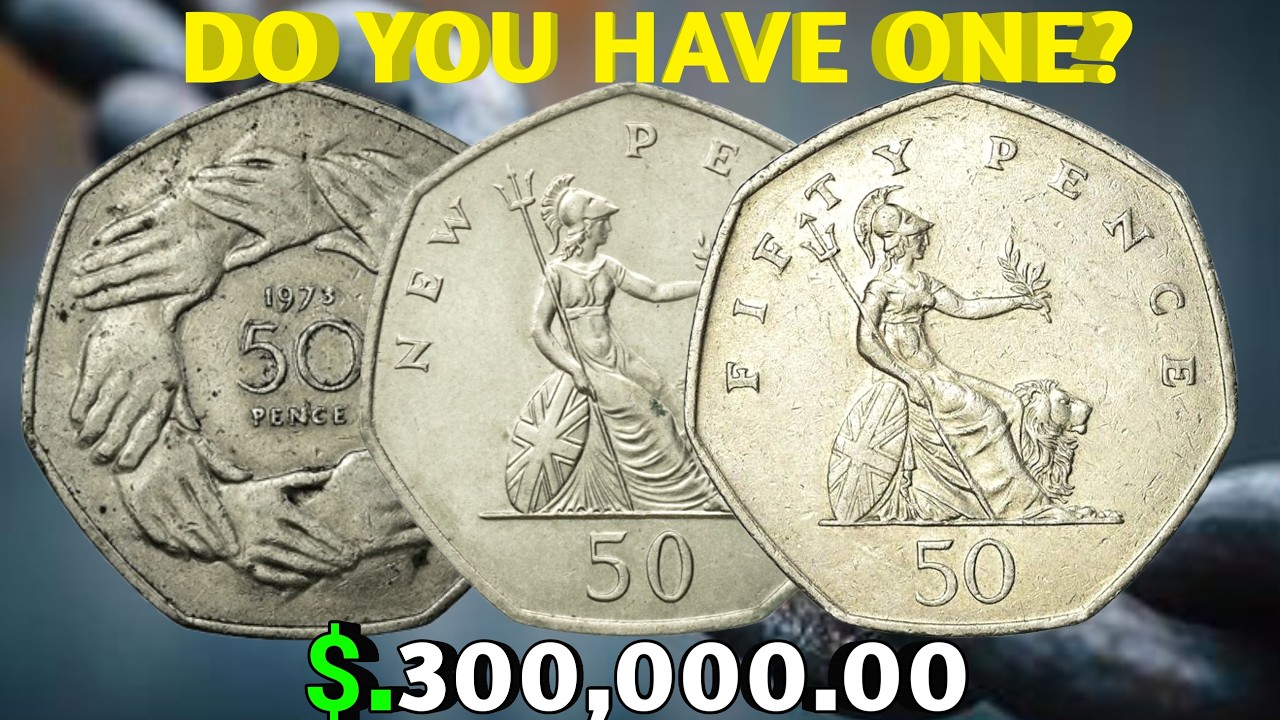Top 3 Most Expensive UK 50p Coins Worth Big Money Today - Check Your Change!