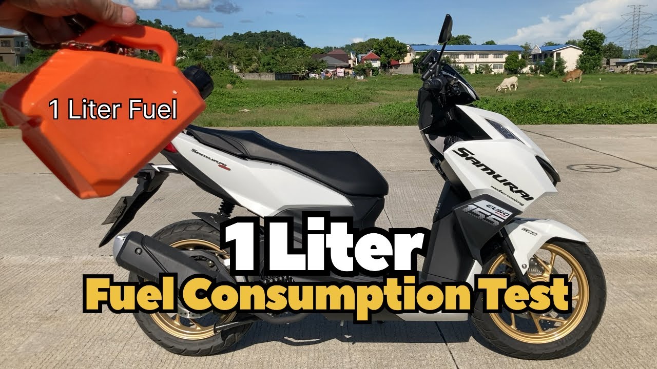 SAMURAI 155i V2 GAS / FUEL CONSUMPTION TEST 1 LITER GAS METHOD | MotoPaps