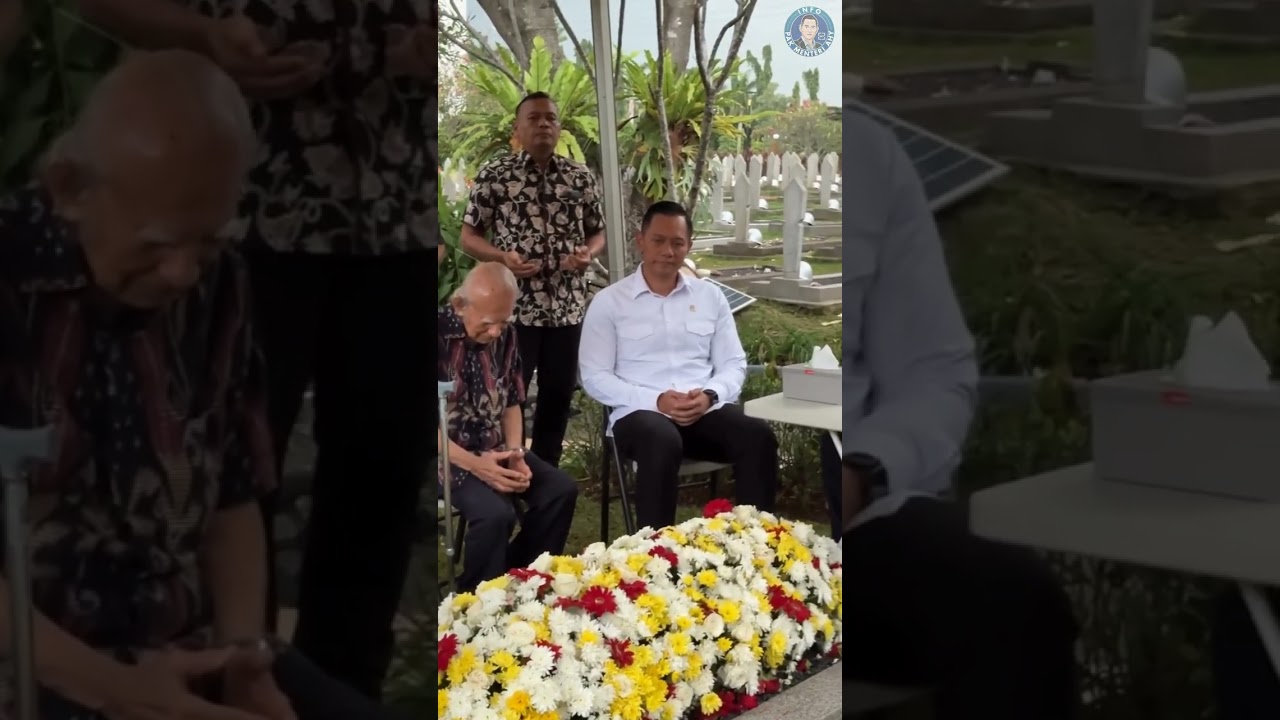 Bersama Pak SBY, Menko AHY Ziarah ke makam Ibu Ani Yudhoyono di TMP Kalibata