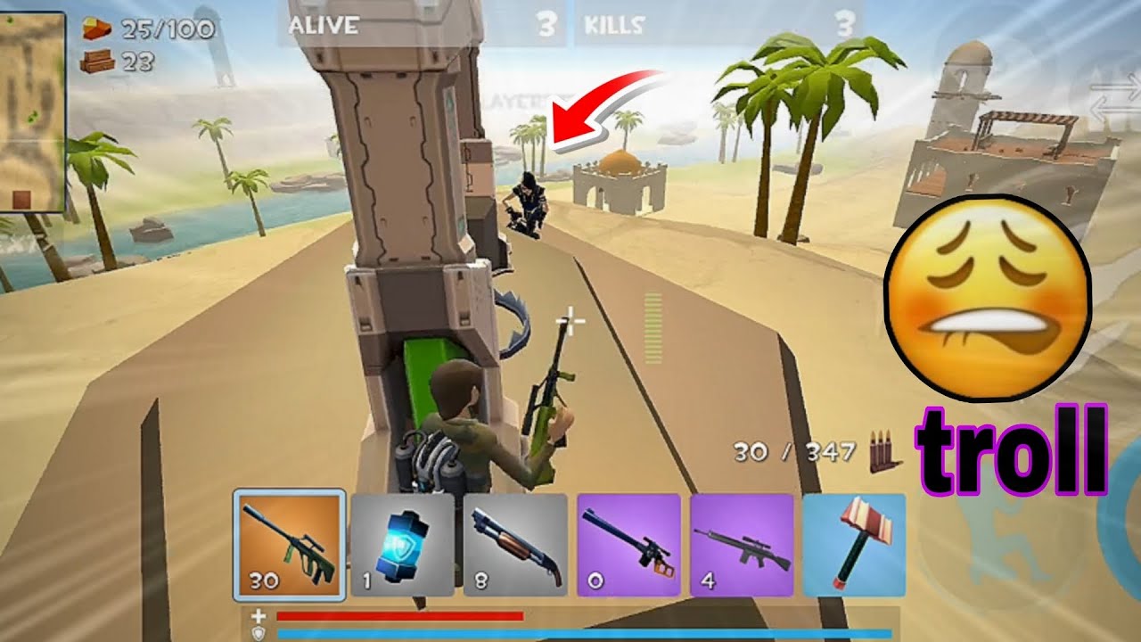 Rocket Royale android gameplay easy victory 
