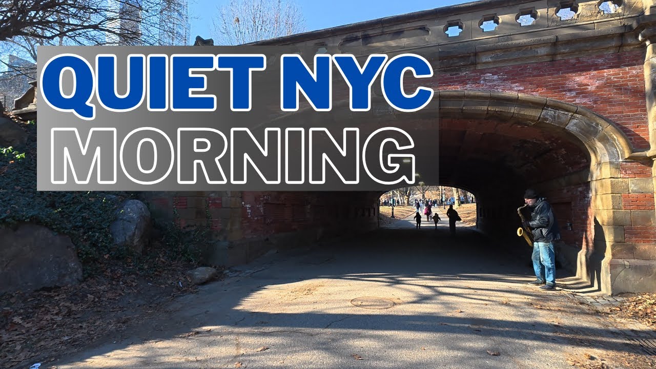 A Quiet Morning Walk Through Central Park | Winter Ambience