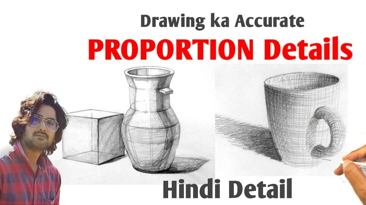 Still life PROPORTION Details | Drawing proportion |Artwithaftab