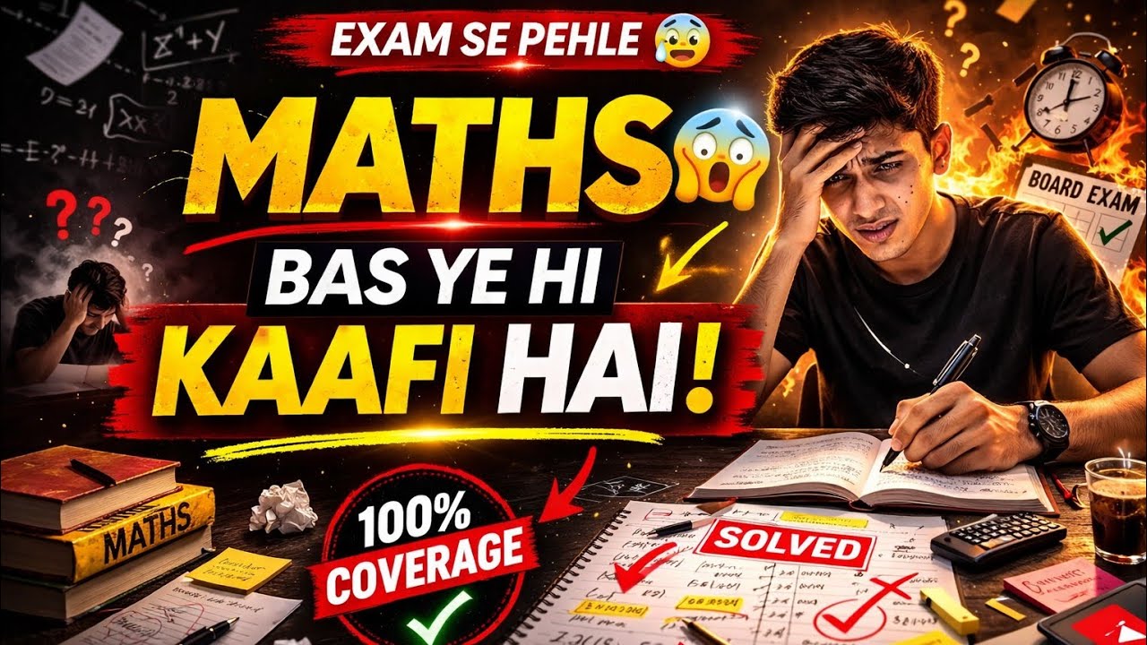 Class 10 Maths 😨 | Exam se pehle bas YE video hi kaafi hai | Full Coverage in 4 Hours