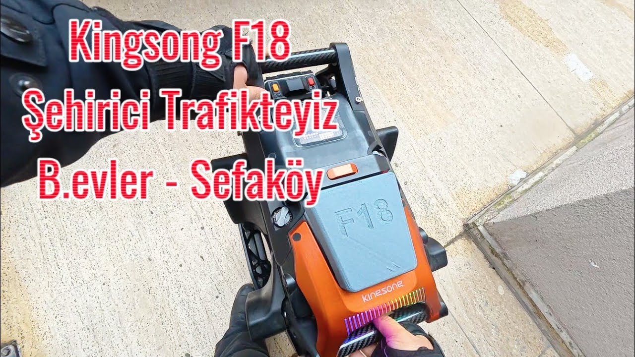 Kingsong F18 Sehir İçi Tekteker Trafik Kullanım 