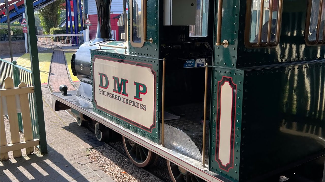 Drayton Manor Polperro Express - Train ride around the Theme Park - Thomasland, Tamworth
