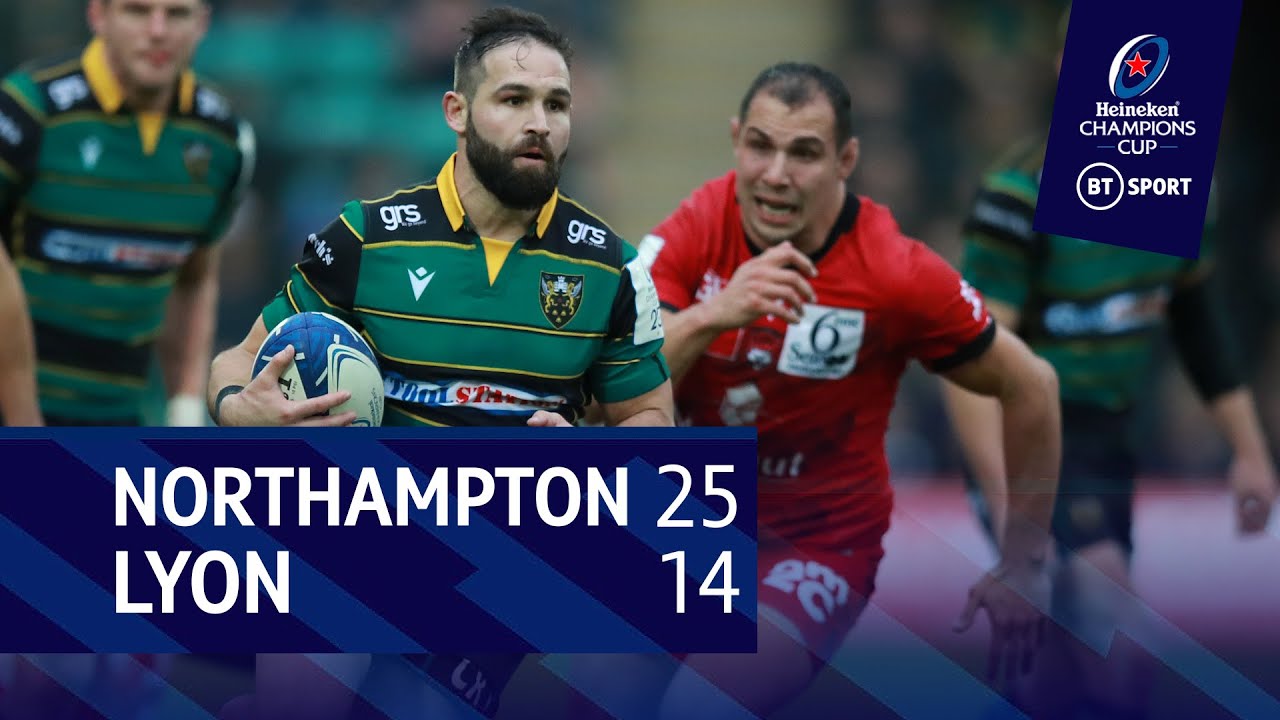 Northampton Saints vs Lyon (25-14) | Heineken Champions Cup Highlights