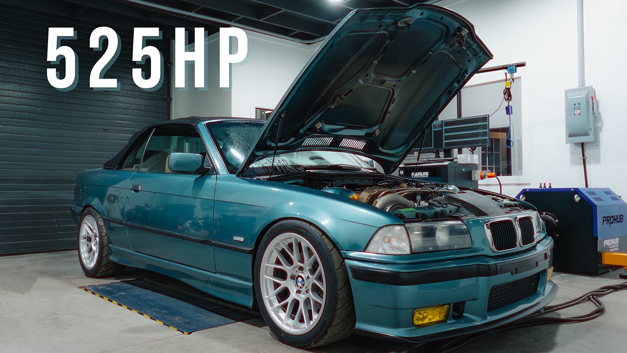 Big Single Turbo BMW E36 Flex Fuel Dyno Tune