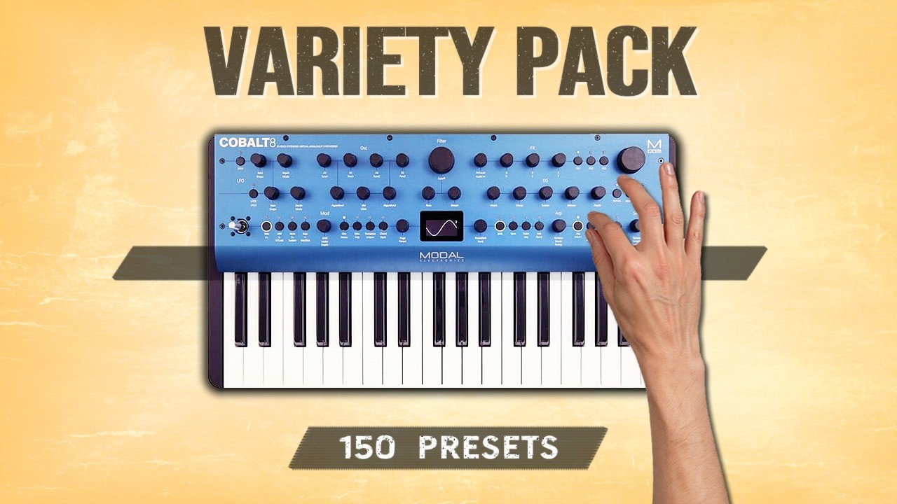 ► 150 custom patches / presets ► Jexus Soundset for Modal Cobalt 8.