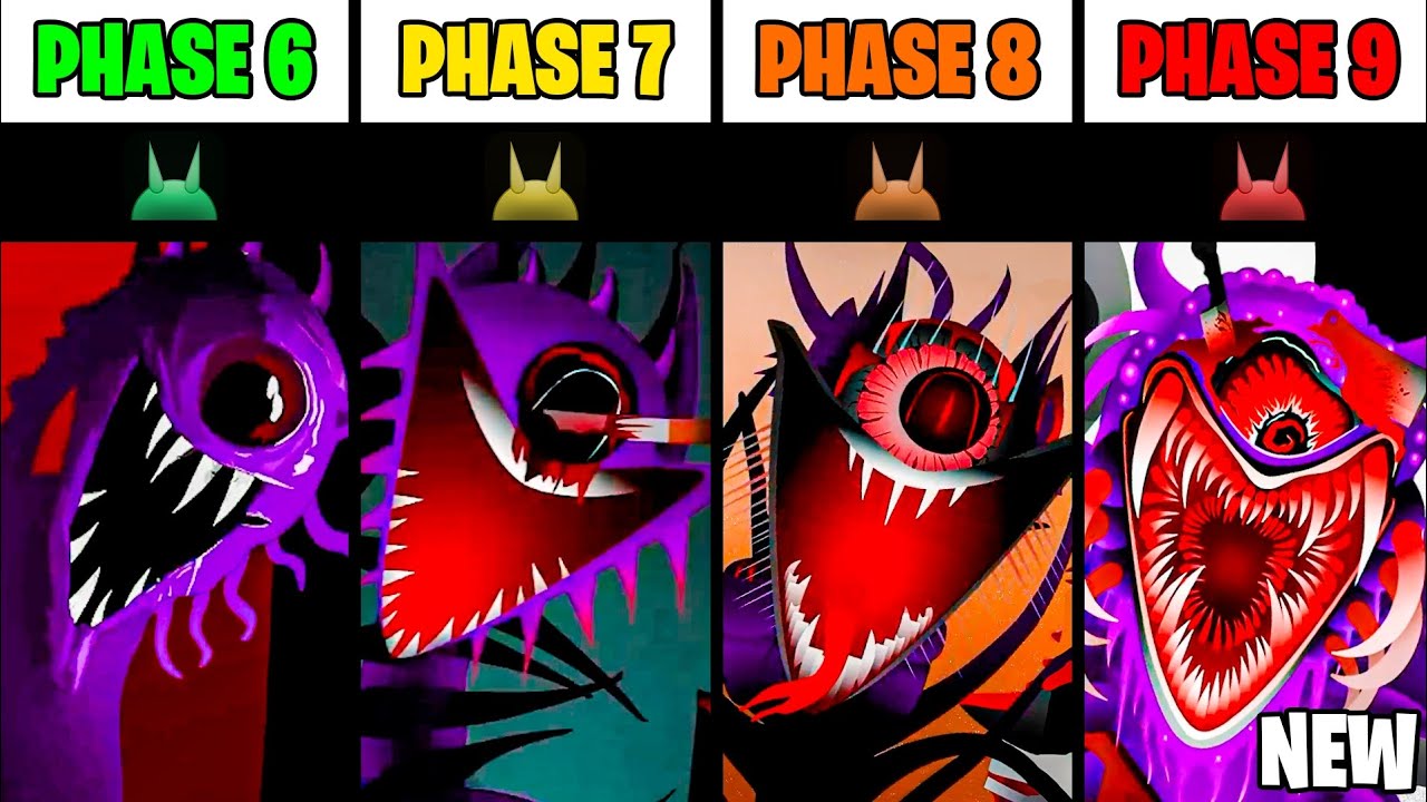 Incredibox Sprunki Phase 6 VS Phase 7 VS Phase 8 VS New Phase 9 (New Mod!)