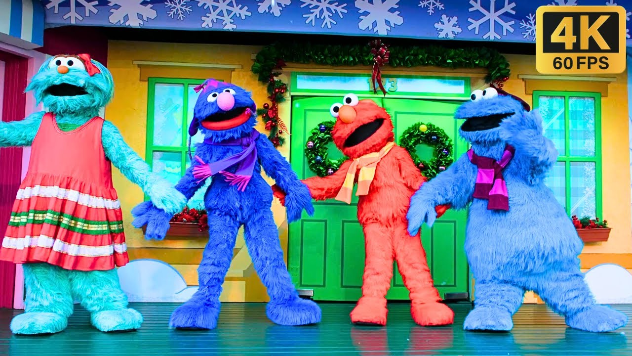 Улица Сезам 🎄 Рождественское желание Элмо 2024 🎄 Рождественский городок Busch Gardens