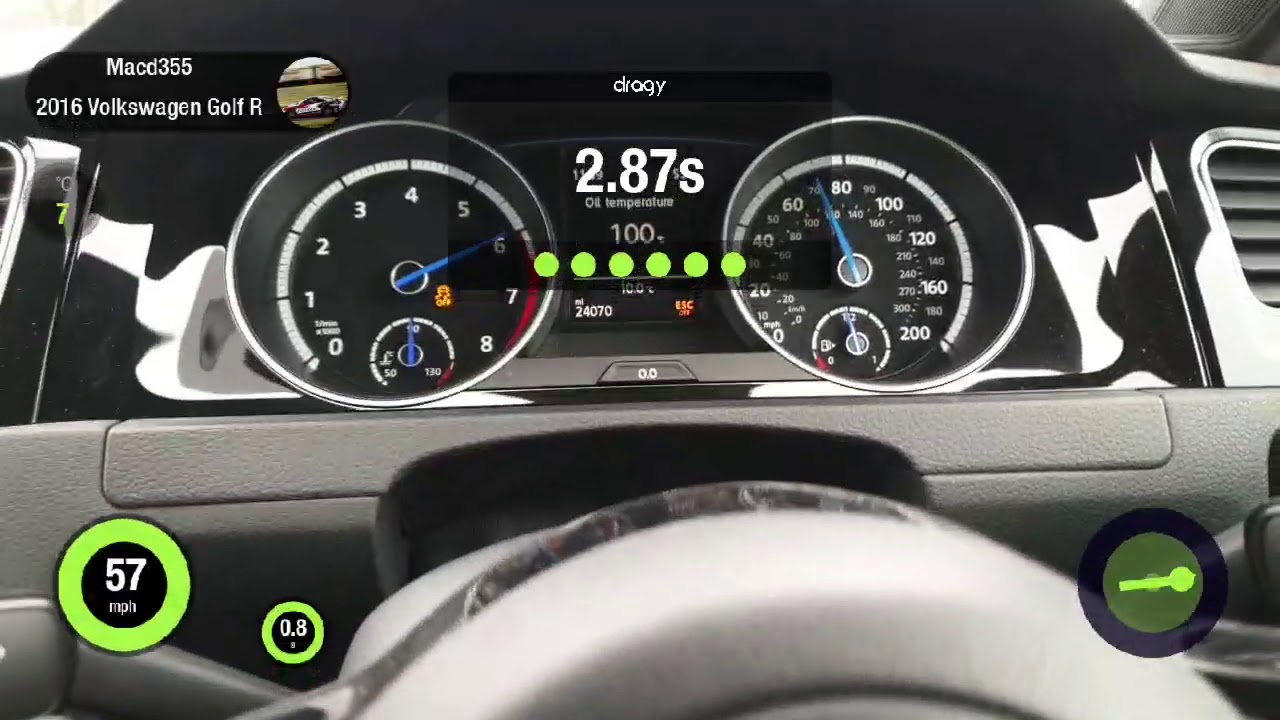 Ecotune Golf R E85 10 Second Stock Turbo Quarter Mile